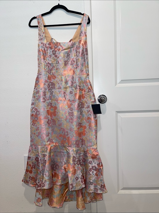 Lulus Dresses & Skirts - Pastel Floral Satin High-Low Dress